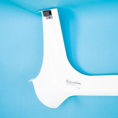A white Roller Team motorhome door sill.