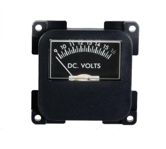 C-Line 12 Volt Meter Black