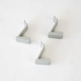 A pack of three Dethleffs motorhome hooks.