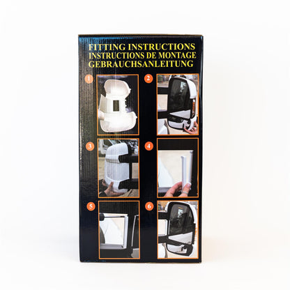 Milenco short-arm mirror protectors for motorhome