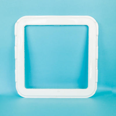 A white 400mm x 400mm Auto-Trail Tribute motorhome roof gasket.