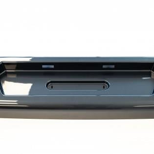 A black Roller Team Zefiro motorhome rear bumper.