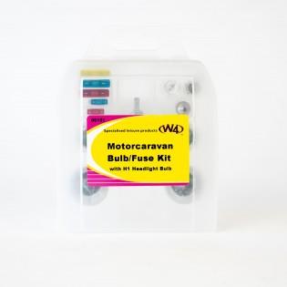 Motorcaravan Bulb fuse kit with H1 headlight bulb w4